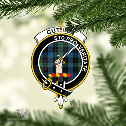 Scottish Guthrie Clan Tartan Mica Ornament Christmas Decoratio - 2-Sided  Scottish Plaid Tartan Plaid