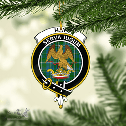 Scottish Hay Hunting Clan Tartan Mica Ornament Christmas Decoratio - 2-Sided  Scottish Plaid Tartan Plaid