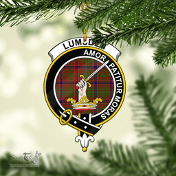 Scottish Lumsden Clan Tartan Mica Ornament Christmas Decoratio - 2-Sided  Scottish Plaid Tartan Plaid