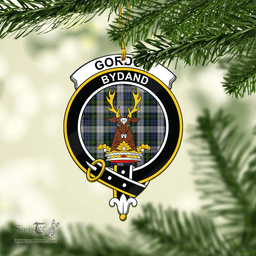 Scottish Gordon Dress Clan Tartan Mica Ornament Christmas Decoratio - 2-Sided  Scottish Plaid Tartan Plaid