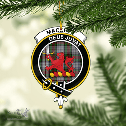 Scottish Macduff Dress Clan Tartan Mica Ornament Christmas Decoratio - 2-Sided  Scottish Plaid Tartan Plaid