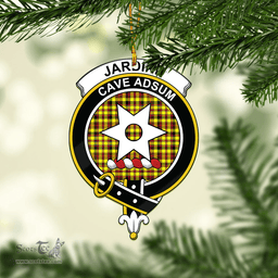 Scottish Jardine Modern Clan Tartan Mica Ornament Christmas Decoratio - 2-Sided  Scottish Plaid Tartan Plaid