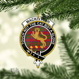 Scottish Mackintosh Modern Clan Tartan Mica Ornament Christmas Decoratio - 2-Sided  Scottish Plaid Tartan Plaid