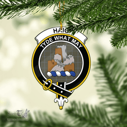 Scottish Haig Clan Tartan Mica Ornament Christmas Decoratio - 2-Sided  Scottish Plaid Tartan Plaid