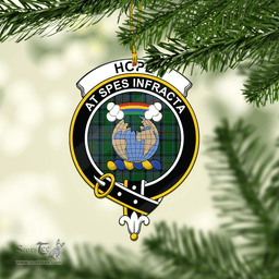 Scottish Hope Vere Clan Tartan Mica Ornament Christmas Decoratio - 2-Sided  Scottish Plaid Tartan Plaid