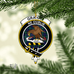 Scottish Graham Of Menteith Clan Tartan Mica Ornament Christmas Decoratio - 2-Sided  Scottish Plaid Tartan Plaid