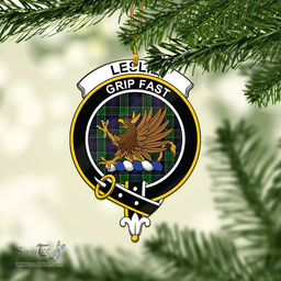Scottish Leslie Hunting Clan Tartan Mica Ornament Christmas Decoratio - 2-Sided  Scottish Plaid Tartan Plaid