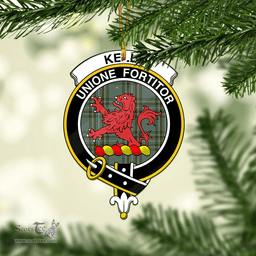 Scottish Kelly Dress Clan Tartan Mica Ornament Christmas Decoratio - 2-Sided  Scottish Plaid Tartan Plaid