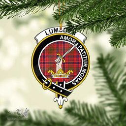 Scottish Lumsden Modern Clan Tartan Mica Ornament Christmas Decoratio - 2-Sided  Scottish Plaid Tartan Plaid