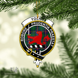 Scottish Young Clan Tartan Mica Ornament Christmas Decoratio - 2-Sided  Scottish Plaid Tartan Plaid