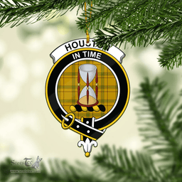 Scottish Houston Clan Tartan Mica Ornament Christmas Decoratio - 2-Sided  Scottish Plaid Tartan Plaid