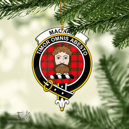 Scottish Macnab Modern Clan Tartan Mica Ornament Christmas Decoratio - 2-Sided  Scottish Plaid Tartan Plaid