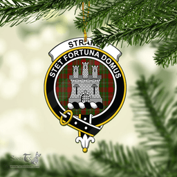 Scottish Strange Clan Tartan Mica Ornament Christmas Decoratio - 2-Sided  Scottish Plaid Tartan Plaid
