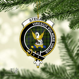 Scottish Stewart Hunting Clan Tartan Mica Ornament Christmas Decoratio - 2-Sided  Scottish Plaid Tartan Plaid