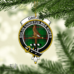 Scottish Orrock Clan Tartan Mica Ornament Christmas Decoratio - 2-Sided  Scottish Plaid Tartan Plaid