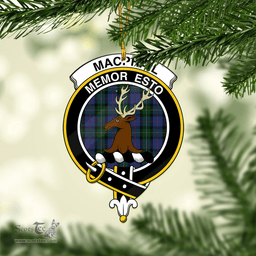 Scottish Macphail Hunting Clan Tartan Mica Ornament Christmas Decoratio - 2-Sided  Scottish Plaid Tartan Plaid