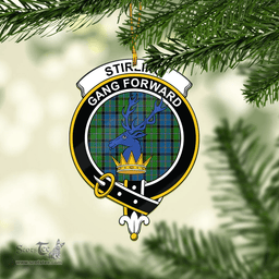 Scottish Stirling Clan Tartan Mica Ornament Christmas Decoratio - 2-Sided  Scottish Plaid Tartan Plaid