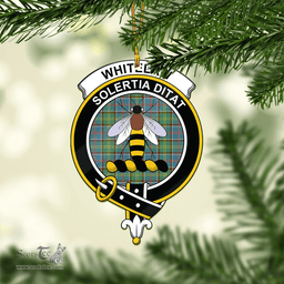 Scottish Whitelaw Clan Tartan Mica Ornament Christmas Decoratio - 2-Sided  Scottish Plaid Tartan Plaid