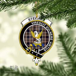 Scottish Stewart Navy Clan Tartan Mica Ornament Christmas Decoratio - 2-Sided  Scottish Plaid Tartan Plaid
