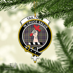Scottish Taylor Weathered Clan Tartan Mica Ornament Christmas Decoratio - 2-Sided  Scottish Plaid Tartan Plaid