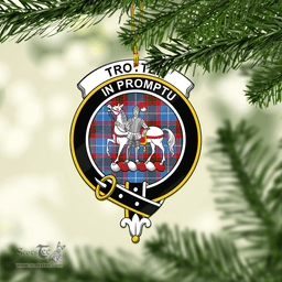 Scottish Trotter Clan Tartan Mica Ornament Christmas Decoratio - 2-Sided  Scottish Plaid Tartan Plaid