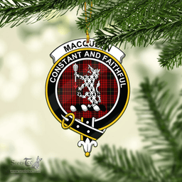 Scottish Macqueen Clan Tartan Mica Ornament Christmas Decoratio - 2-Sided  Scottish Plaid Tartan Plaid
