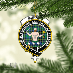 Scottish Murray Of Atholl Ancient Clan Tartan Mica Ornament Christmas Decoratio - 2-Sided  Scottish Plaid Tartan Plaid