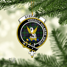 Scottish Stewart Old Clan Tartan Mica Ornament Christmas Decoratio - 2-Sided  Scottish Plaid Tartan Plaid
