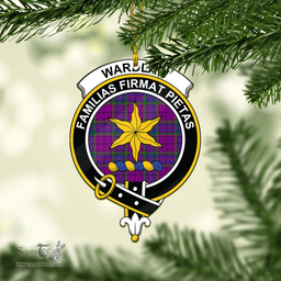 Scottish Wardlaw Modern Clan Tartan Mica Ornament Christmas Decoratio - 2-Sided  Scottish Plaid Tartan Plaid