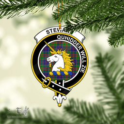 Scottish Stewart Of Appin Hunting Modern Clan Tartan Mica Ornament Christmas Decoratio - 2-Sided  Scottish Plaid Tartan Plaid