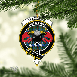 Scottish Macleod Green Clan Tartan Mica Ornament Christmas Decoratio - 2-Sided  Scottish Plaid Tartan Plaid