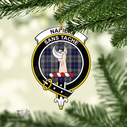 Scottish Napier Clan Tartan Mica Ornament Christmas Decoratio - 2-Sided  Scottish Plaid Tartan Plaid