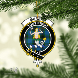 Scottish Murray Of Elibank Clan Tartan Mica Ornament Christmas Decoratio - 2-Sided  Scottish Plaid Tartan Plaid