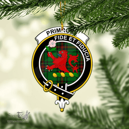 Scottish Primrose Clan Tartan Mica Ornament Christmas Decoratio - 2-Sided  Scottish Plaid Tartan Plaid
