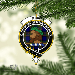 Scottish Muir Clan Tartan Mica Ornament Christmas Decoratio - 2-Sided  Scottish Plaid Tartan Plaid