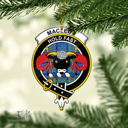 Scottish Macleod Of Harris Ancient Clan Tartan Mica Ornament Christmas Decoratio - 2-Sided  Scottish Plaid Tartan Plaid