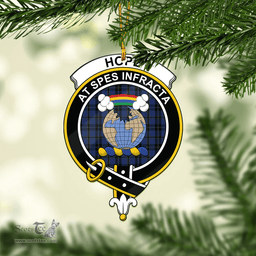 Scottish Hope Vere Weir Clan Tartan Mica Ornament Christmas Decoratio - 2-Sided  Scottish Plaid Tartan Plaid