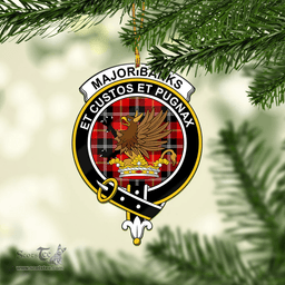 Scottish Majoribanks Clan Tartan Mica Ornament Christmas Decoratio - 2-Sided  Scottish Plaid Tartan Plaid