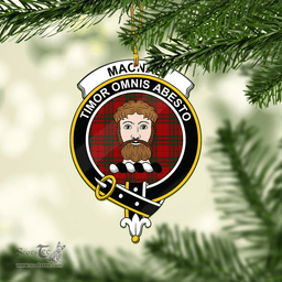 Scottish Macnab Clan Tartan Mica Ornament Christmas Decoratio - 2-Sided  Scottish Plaid Tartan Plaid