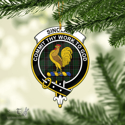 Scottish Sinclair Hunting Clan Tartan Mica Ornament Christmas Decoratio - 2-Sided  Scottish Plaid Tartan Plaid