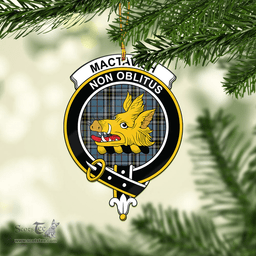Scottish Mactavish Dress Clan Tartan Mica Ornament Christmas Decoratio - 2-Sided  Scottish Plaid Tartan Plaid