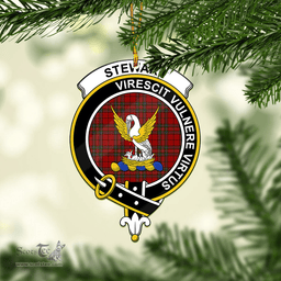Scottish Stewart Of Galloway Clan Tartan Mica Ornament Christmas Decoratio - 2-Sided  Scottish Plaid Tartan Plaid