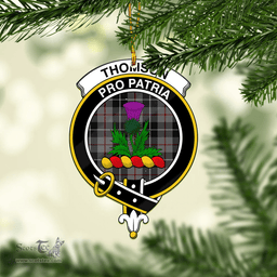 Scottish Thompson Grey Clan Tartan Mica Ornament Christmas Decoratio - 2-Sided  Scottish Plaid Tartan Plaid