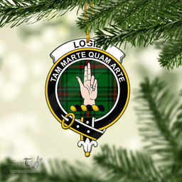 Scottish Logie Clan Tartan Mica Ornament Christmas Decoratio - 2-Sided  Scottish Plaid Tartan Plaid