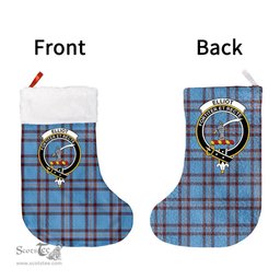 Scottish Elliot Ancient Clan Tartan Christmas Stocking - Crest Classic
