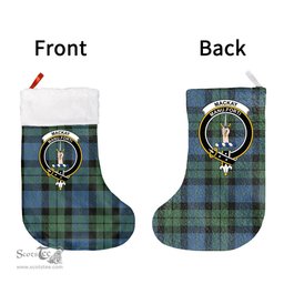 Scottish MacKay Ancient Clan Tartan Christmas Stocking - Crest Classic