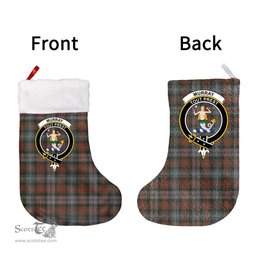 Scottish Murray of Atholl Weathered Clan Tartan Christmas Stocking - Crest Classic