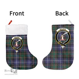 Scottish MacRae Hunting Modern Clan Tartan Christmas Stocking - Crest Classic