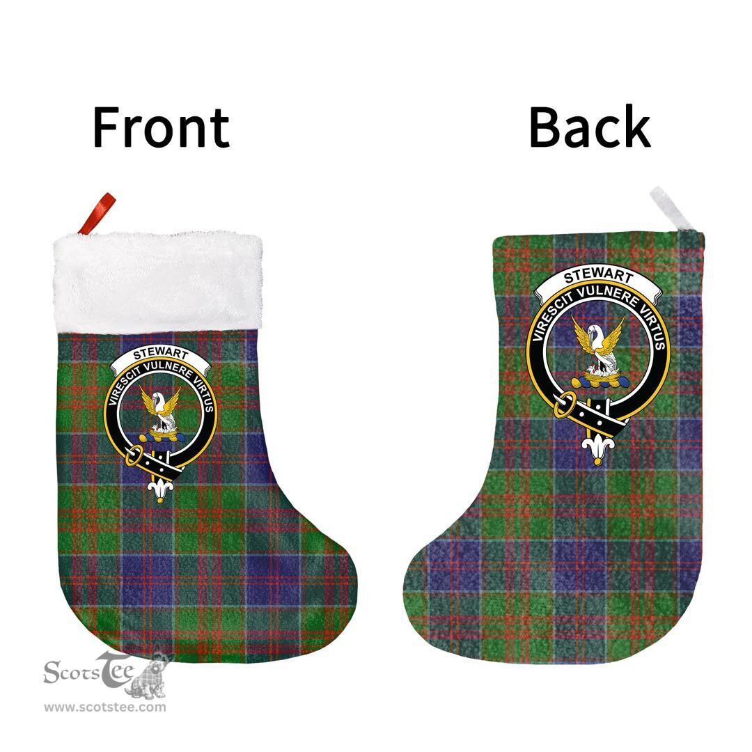 Scottish Stewart of Appin Hunting Modern Clan Tartan Christmas Stocking - Crest Classic