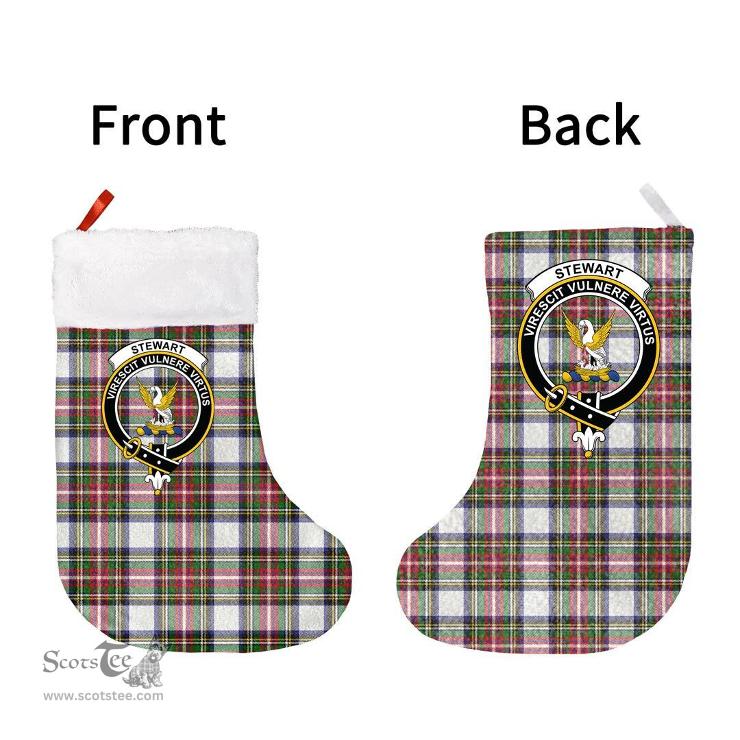Scottish Stewart Dress Modern Clan Tartan Christmas Stocking - Crest Classic